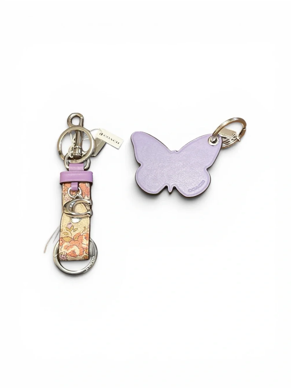 Two Coach Key Ring Bag Charms NWT